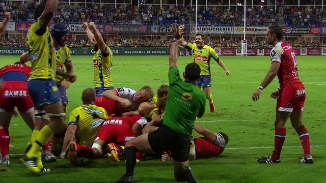 TOP14 - Clermont - Grenoble : 25-6 - ESSAI Paul JEDRASIAK (CLE) - Saison 2015/2016