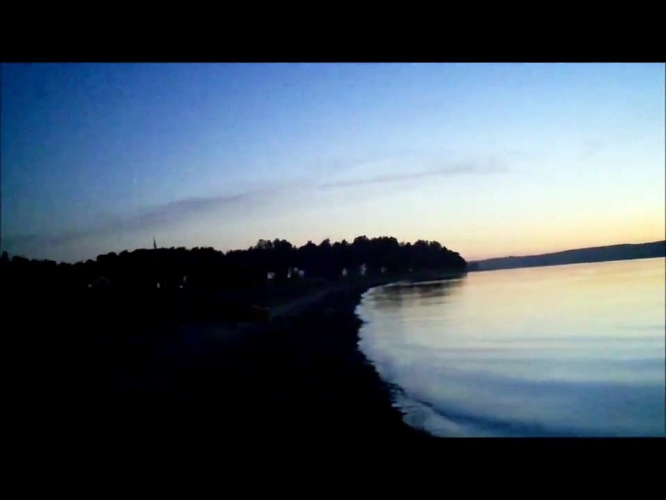 Papillon on the beach at night