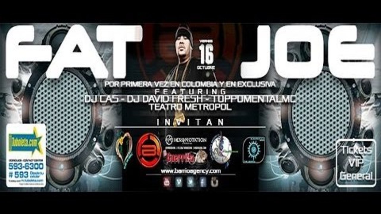 Fat Joe En Colombia Este 16 de octubre del 2015