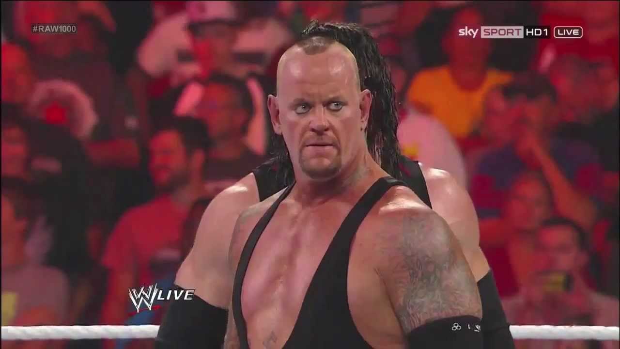 The Undertaker Returns on WWE Raw 1000th Episode with Kane (Brothers of Destruction)