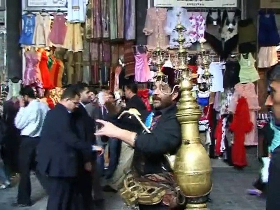Syrie le souk couvert de Damas et ses glaces aux pistaches
