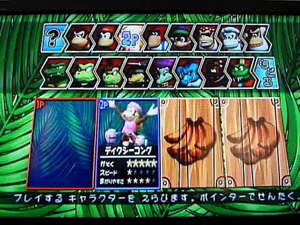 Donkey Kong Barrel Blast : Character Roster