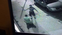 Two drunk guys start to fight and then embrace each other !