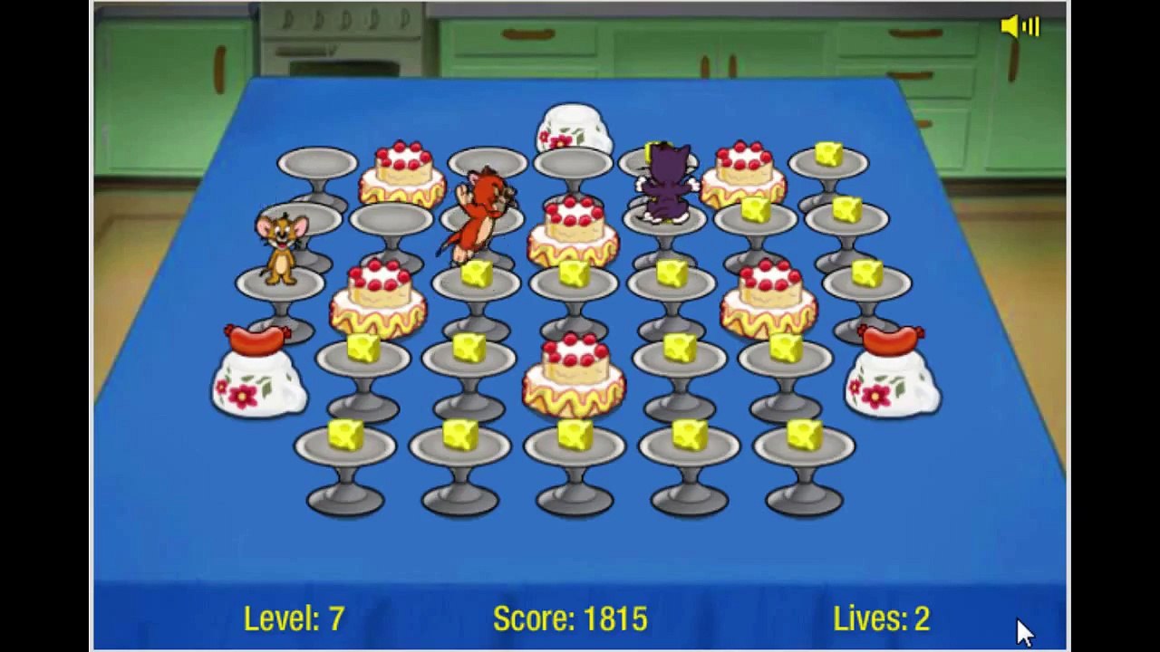 Tom and Jerry Show Cartoon Animation Food Free For All Game Play Walkthrough