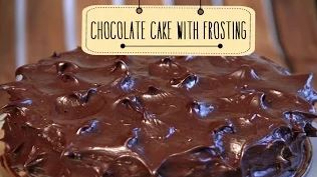 Chocolate Cake With Frosting | Easy Chocolate Dessert Cake Recipe | Beat Batter Bake With Priyanka