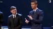 Cristiano Ronaldo clapping for Messi at Europe Best Player Award 2015