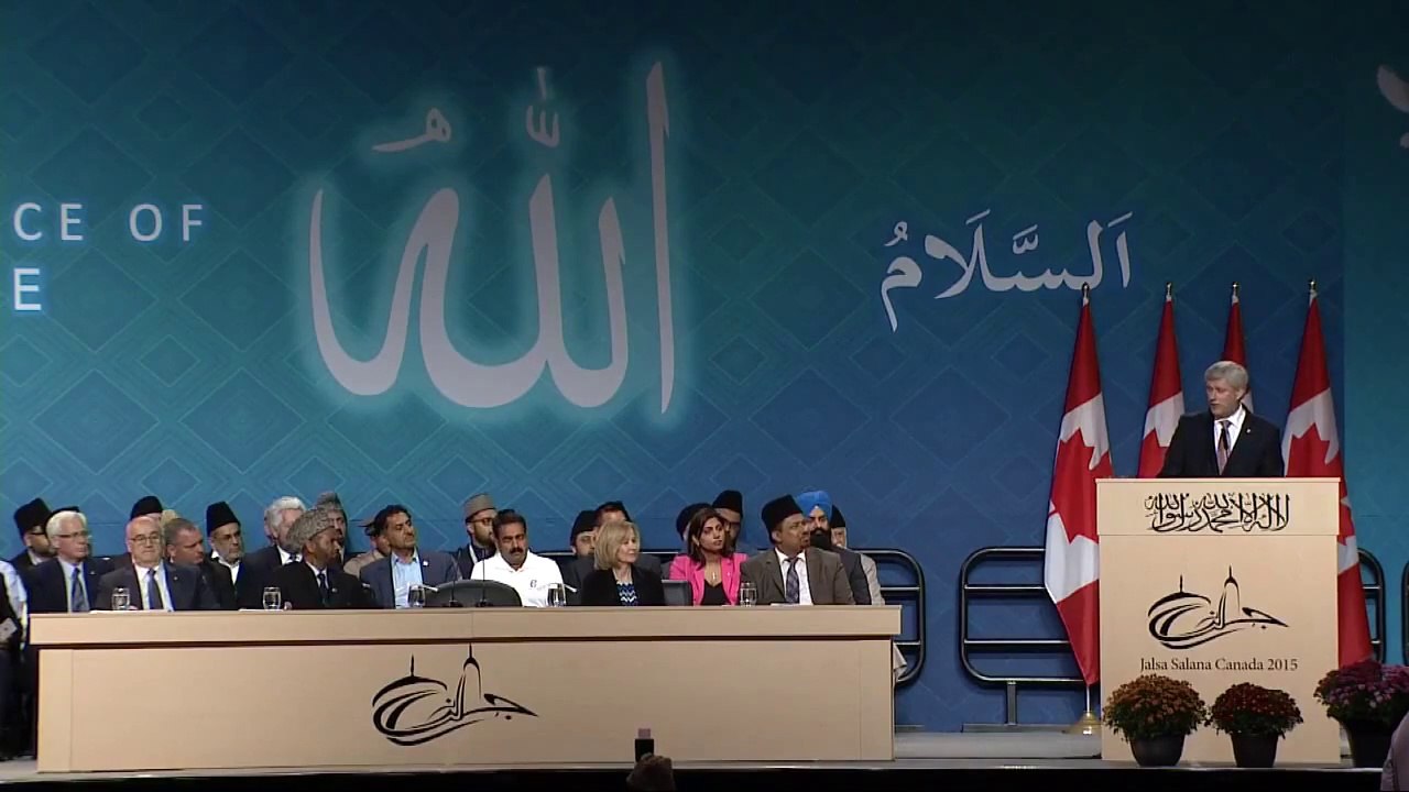 Prime Minister Stephen Harper's address at Ahmadiyya convention