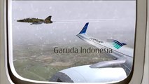 Garuda Indonesia GIA001 Landing Halim P.K