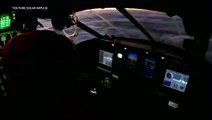 View from Solar Impulse aircraft high above the Pacific