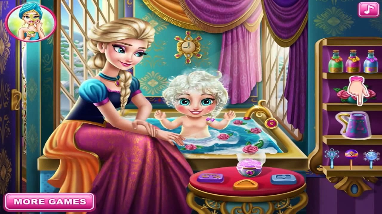 [Let's Play Baby Games] Disney Frozen Game Frozen Elsa Baby Wash