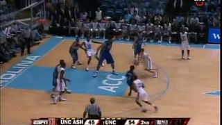 Tyler Hansbrough dunks on 7-9 Kenny George