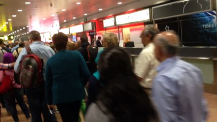 Files monstres au contrôle des passeports à Zaventem