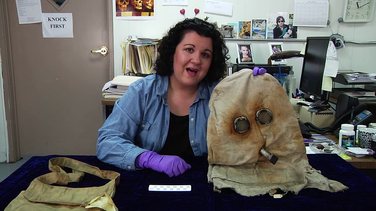 Guess What's on the Curator's Desk: WWI Gas Mask (PH Helmet)
