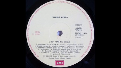 TALKING HEADS - STOP MAKING SENSE (1984) VINYL