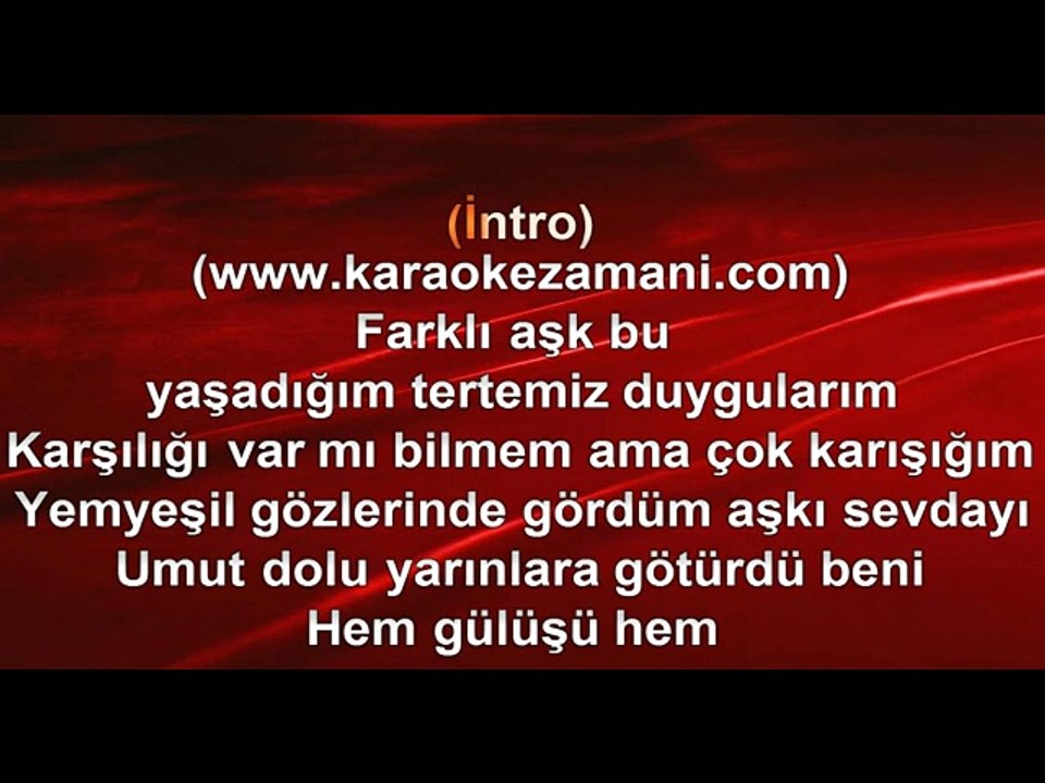 Hakan Altun - Aşık Oldum - 2003 TÜRKÇE KARAOKE