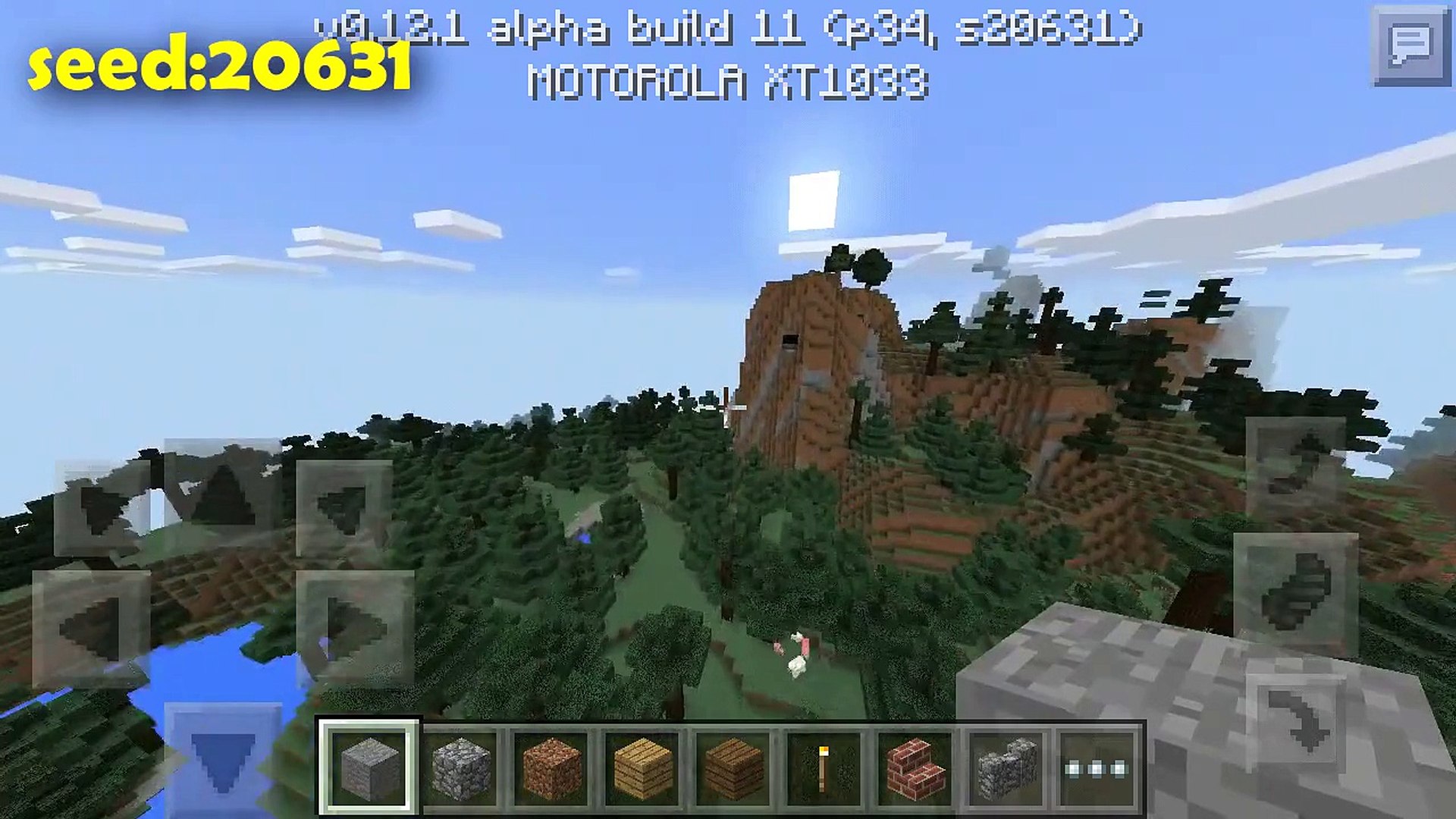 Minecraft Pe 0 12 1 Seed Bioma De Cascalho Biome Gravel Video Dailymotion