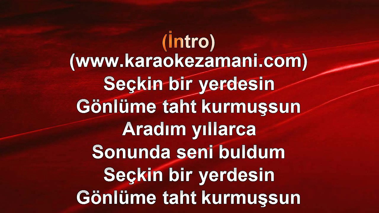 Hakan Altun - Bana Göresin - 1999 TÜRKÇE KARAOKE
