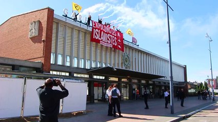 Génération identaire sur le toit de la gare d'Arras