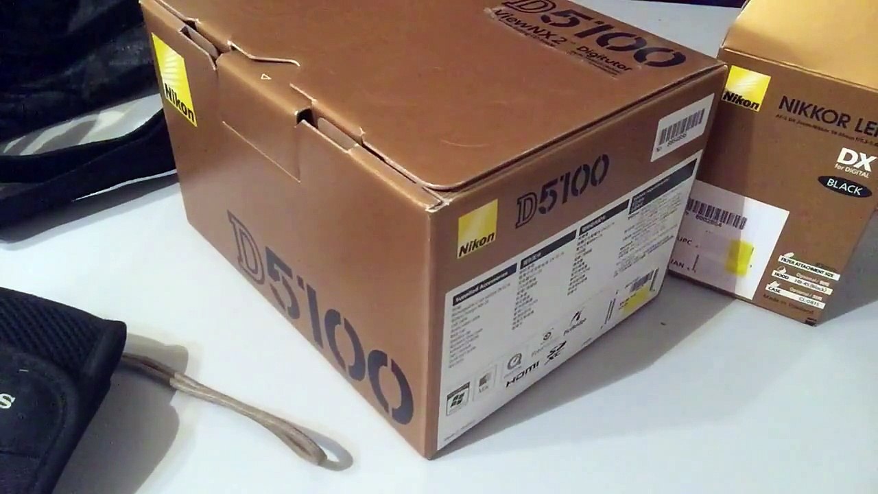 فتح صندوق كاميرا|unboxing camera nikon D5100