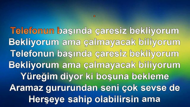 Hakan Altun - Bir Telefon - 2007 TÜRKÇE KARAOKE