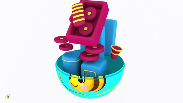 Dessins animés pour bébés en français. Oeufs surprise - un train à vapeur (jouet).