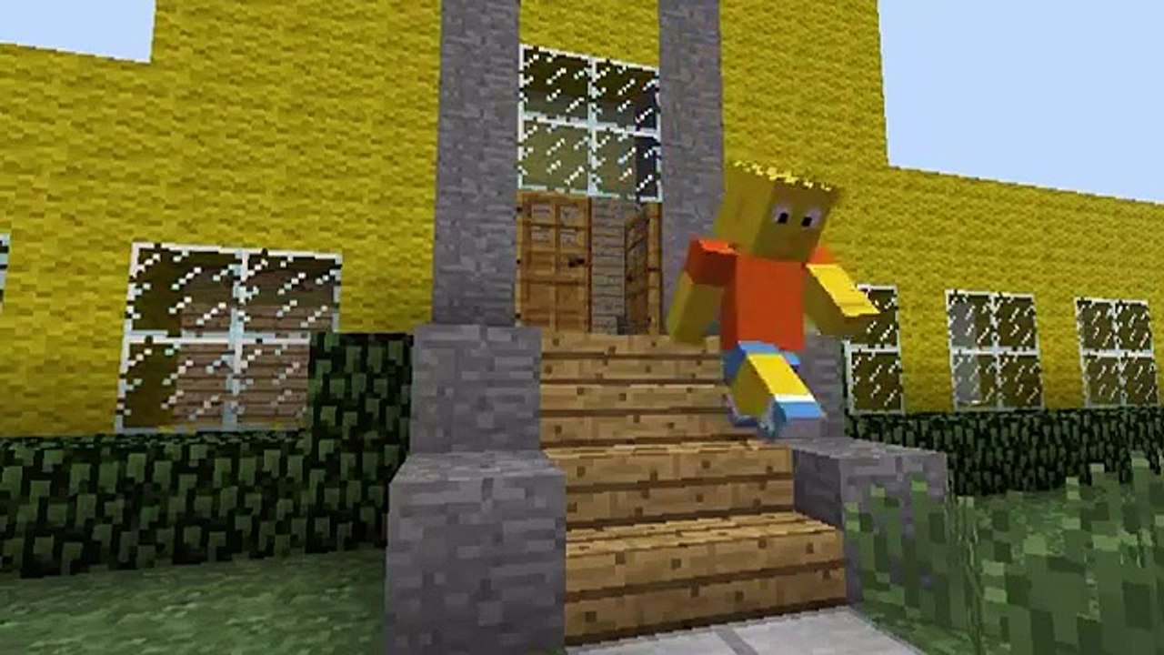The Simpsons opening in Minecraft / Générique d'introduction Les simpsons !