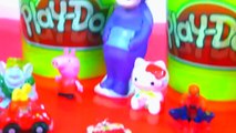 Jucarii Play Doh si surprize pentru copii   Rainbow Surprise Eggs Frozen Peppa Pig Masha i Medved