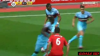 Manuel Lazini GREAT GOAL 0:1 HD Liverpool vs West Ham 29.08.2015 HD
