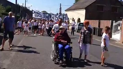 Manif contre le retour de l'agresseur de l'octogénaire de Wignehies