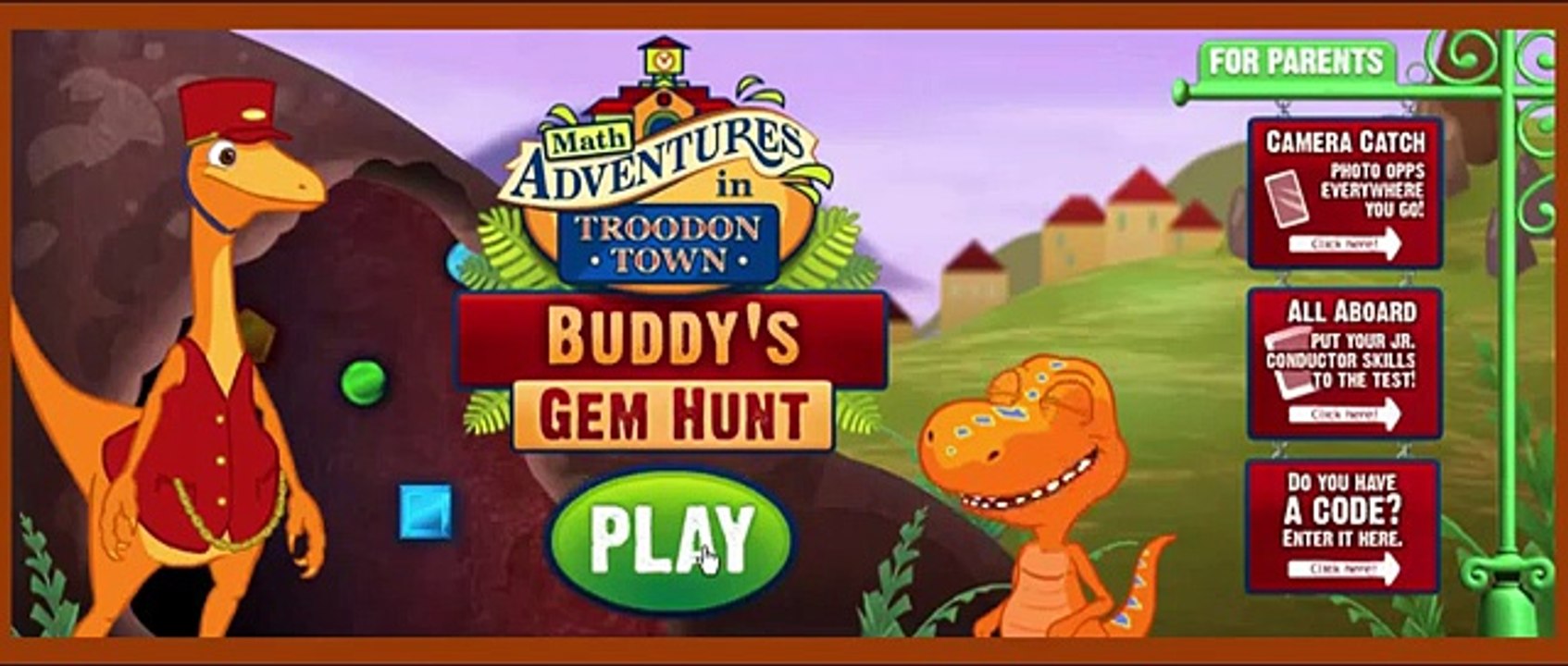 Dinosaur Train Buddys Gem Hunt Cartoon Animation PBS Kids Game Play Walkthrough