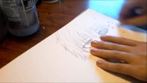 Me drawing Kaneki Ken from Tokyo Ghoul