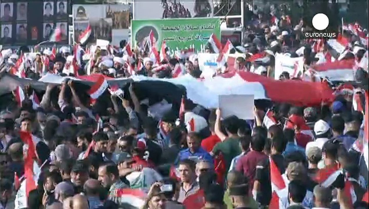 Massendemonstrationen im irak