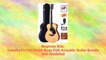 Yamaha Fs720s Small Body Folk Acoustic Guitar Bundle with Hardshell
