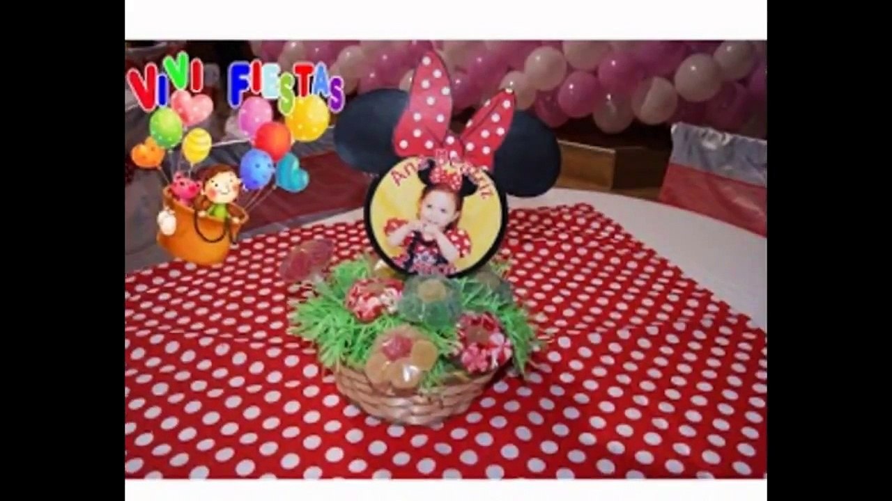 centro de mesa de minnie mouse