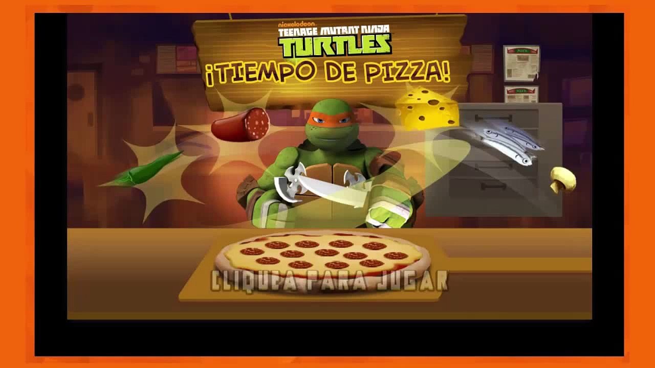 Nickelodeon TMNT Pizza Time Tiempo de Pizza Game