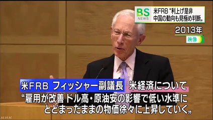 20150830ＮＨＫ　ＦＲＢ副議長 中国の動向も見極め利上げ判断