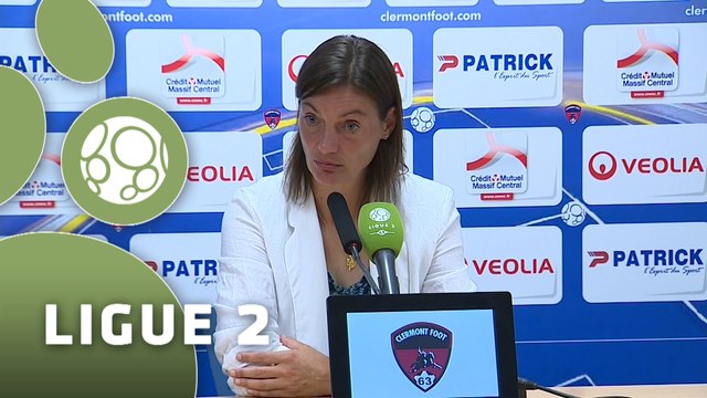 Conférence de presse Clermont Foot - AS Nancy Lorraine (1-2) : Corinne DIACRE (CF63) - Pablo CORREA (ASNL) - 2015/2016