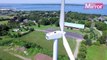 Drone pilot spots man sunbathing on top of wind turbine 200ft above ground