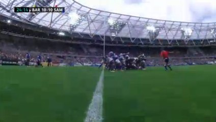 Botha declares the maul! Liam Gill scores for the Barbarians vs. Samoa.