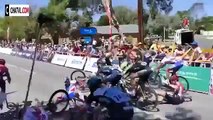Funny Videos Fail 2015 Cycling Crash at Tour Down Under