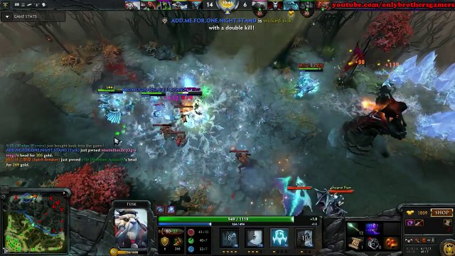 Dota 2 yileilin 7100 MMR Plays Tusk Ranked Match Gameplay