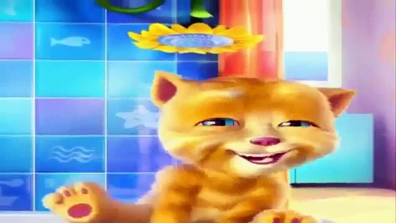 Funny cat ginger ! Cartoon for children cats are so cute playing