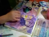 Art Journal Workshop: Messy Watercolor Backgrounds & Basic Ink Girls Drawing (3/3)