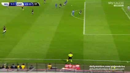 1-1 Riccardo Saponara Goal | AC Milan v. Empoli 29.08.2015 HD