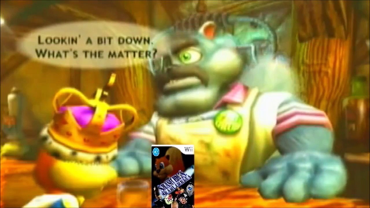 Smash bros Brawlorrhea Character moveset - Conker