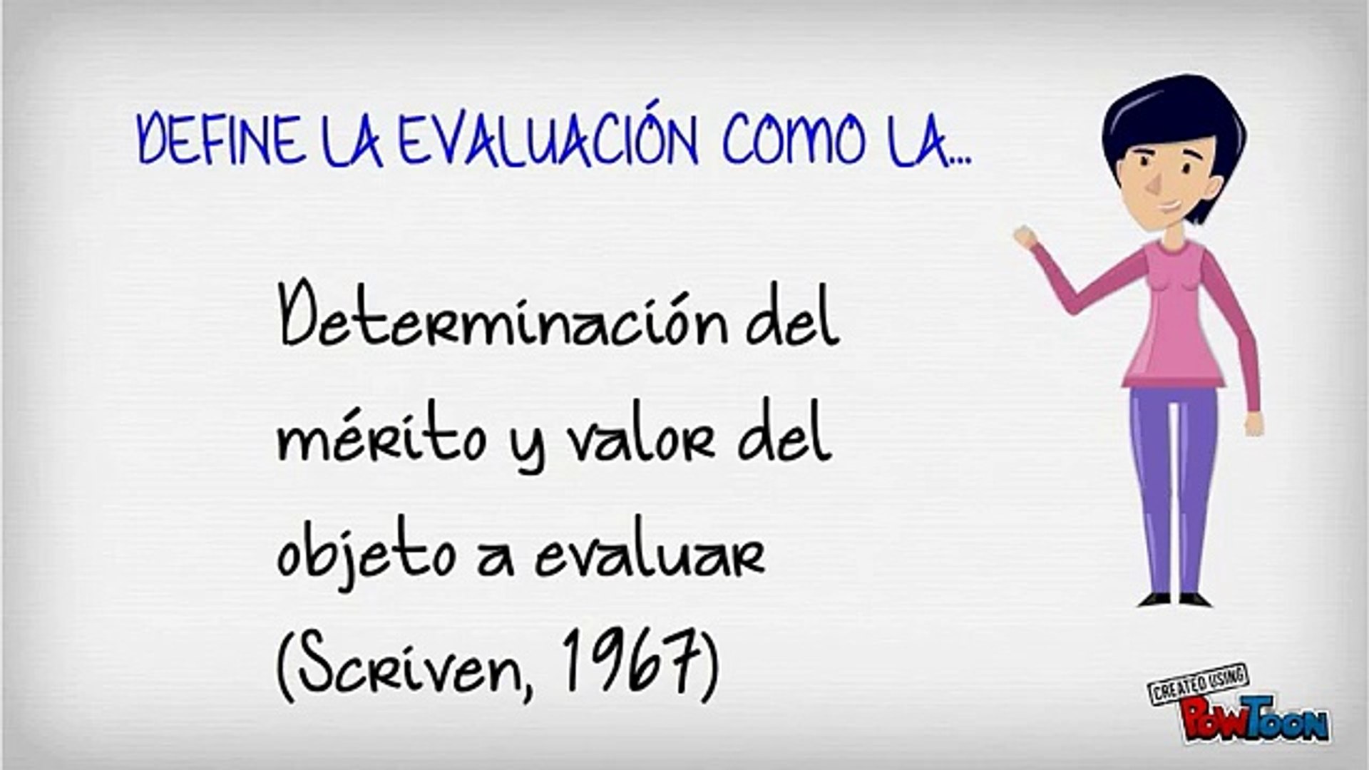 MODELO EVALUACIÓN SCRIVEN - video Dailymotion