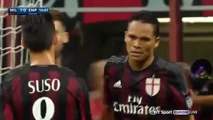 Luiz Adriano Great GOAL AC Milan vs Empoli 2-1 -Serie A - 29.08.2015 HD