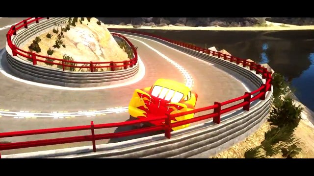 Marvel Superhero Spiderman playing with Custom Disney Pixar Cars Lightning McQueen & Ramone HD 1080