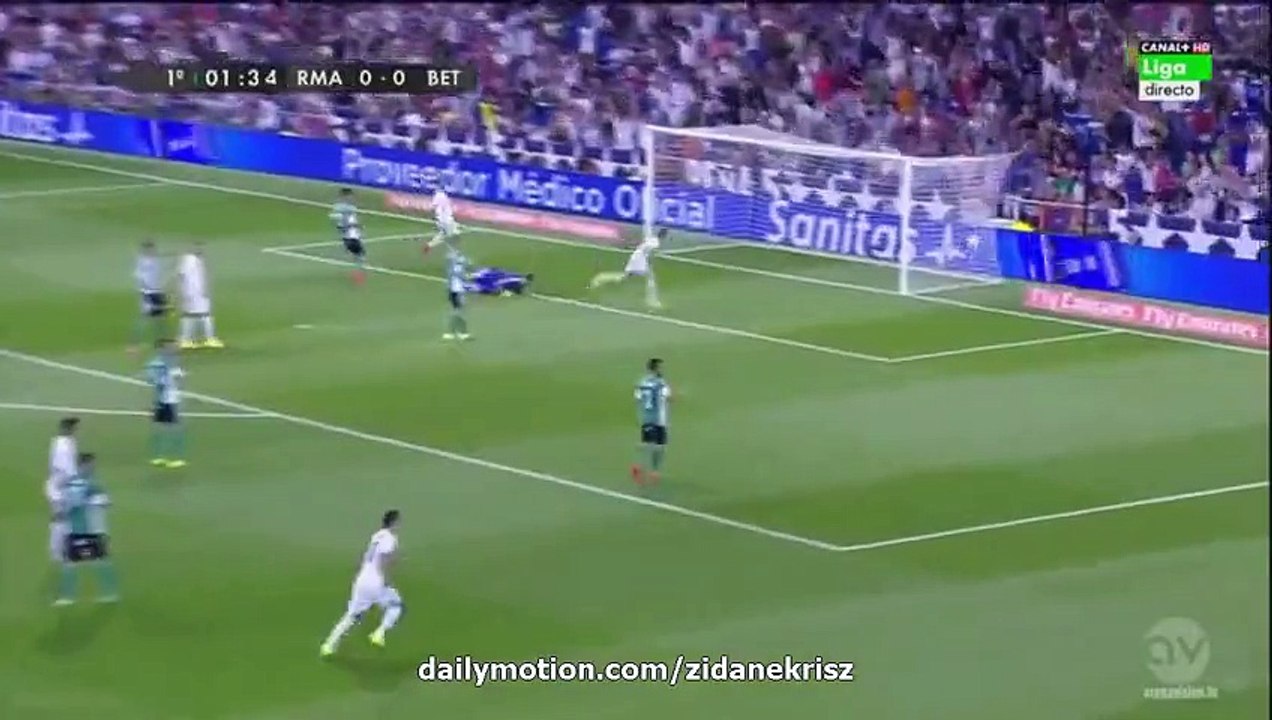 Gareth Bale 1-0 GOAL HD - Real Madrid CF v. Real Betis LA LIGA 29.08.2015
