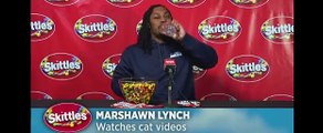 Marshawn Lynch Super Bowl XLIX Skittles Interview